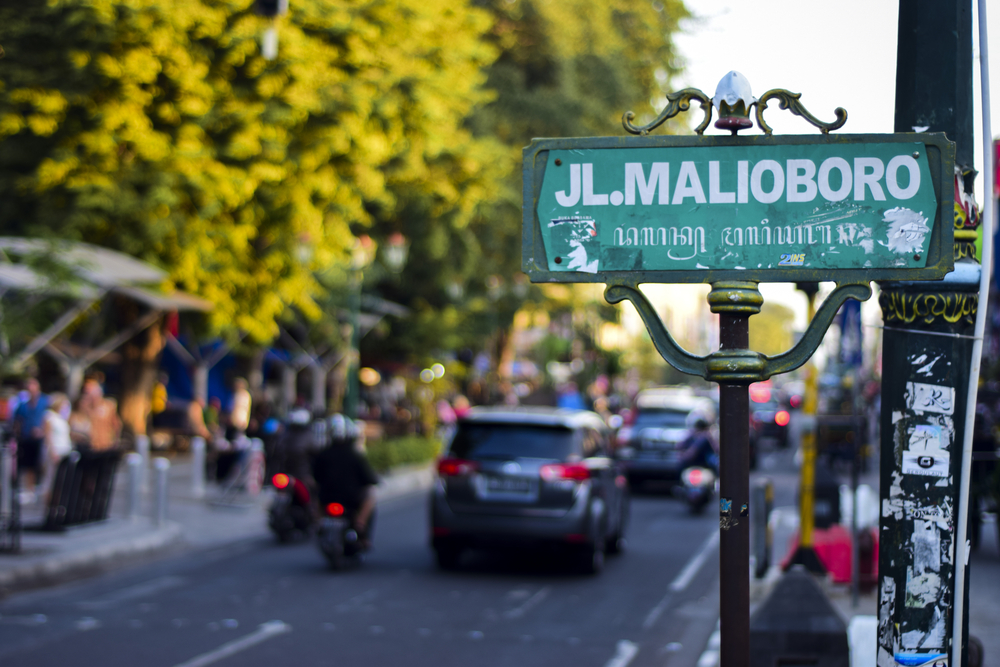 Jalan Malioboro  di Yogyakarta